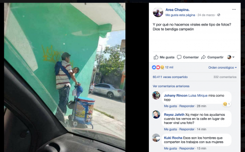 Esta es la publicación que se hizo viral en Guatemala.