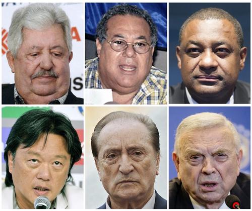 Algunos implicados en el último caso de corrupción de la FIFA