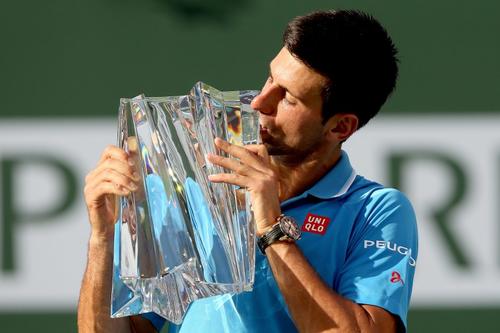Djokovic disfrutó la conquista del Masters 1000 de Indian Wells. (Foto: AFP)
