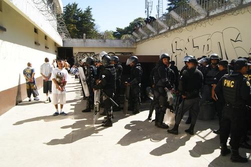 Interior de la cárcel Fraijanes I donde se llevó a cabo la requisa. (Foto: SP)