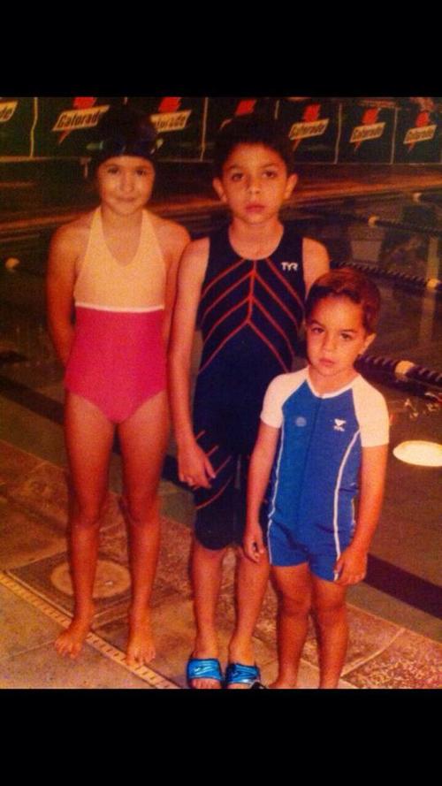 En la fotografía, aparece Luis Carlos al centro. Acompañado de su prima Andrea y hermano Rodrigo. (Foto: Archivo familia Martínez)