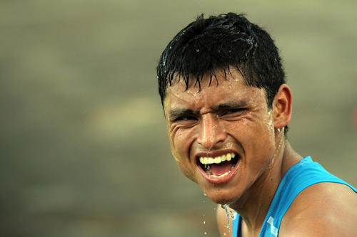 Barrondo fue el abanderado en los Juegos Bolivarianos 2013, en Perú. (Foto: COG)