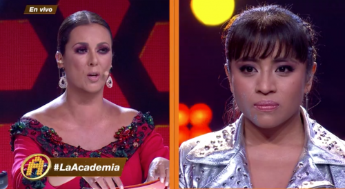 Edith Márquez se quedó sorprendida por la interpretación de Paola. (Captura Video)