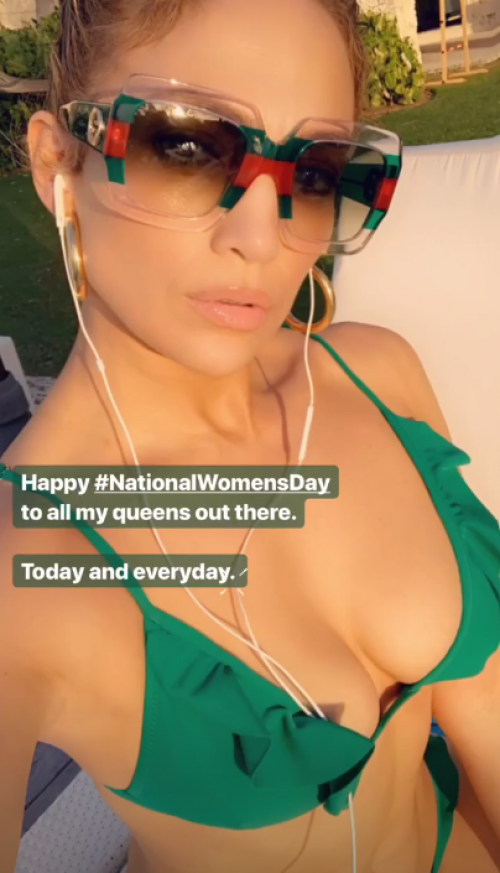 Jlo disfrutó de un merecido descanso. (Foto: instagram)