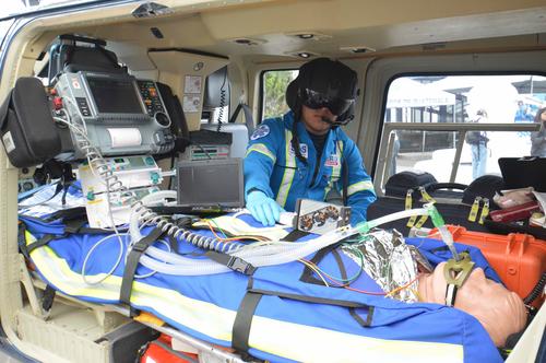 Cuenta con la capacidad de salvar vidas en áreas remotas, estabilizarlos y trasladar los pacientes a los centros hospitalarios. (Foto: Fernando Pinetta)