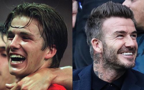 David Beckham lució una sonrisa diferente. (Foto: telemundo)