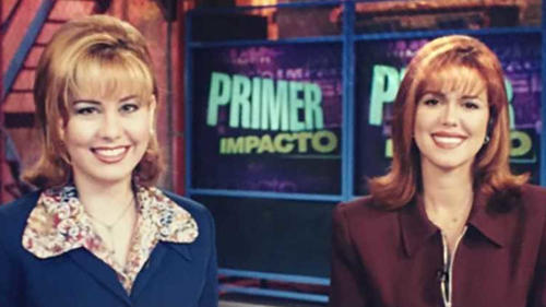 Juntas en "Primer Impacto". (Foto: MamásLatinas)