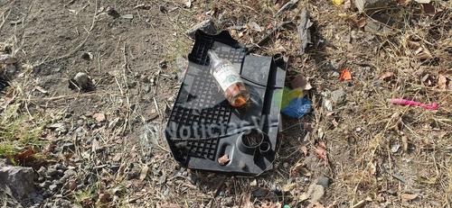 En el lugar se captaron imágenes de botellas de licor y varias cervezas. (Foto: Noticias Villa Hermosa)
