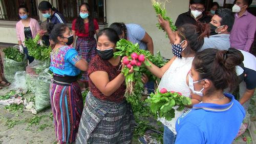 La comida será repartida en las familias de Santa Catarina Barahona. (Foto: Miguel López/Nuestro Diario)
