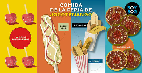 Antojitos de feria guatemalteca