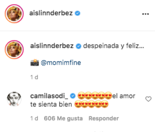 Camilia Sodi, Aislinn Derbez, enamorada, confirma