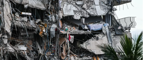 Edificio 12 pisos, Miami, antes y después, colapso, fotos