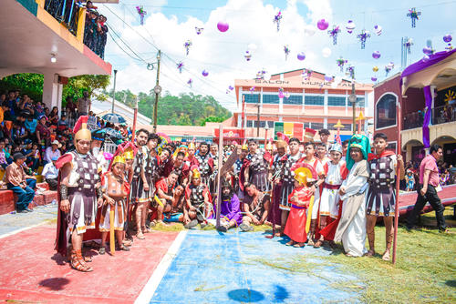 Vía Crucis, san sebastián, huehuetenango