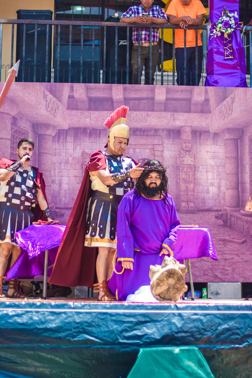 Vía Crucis, san sebastián, huehuetenango