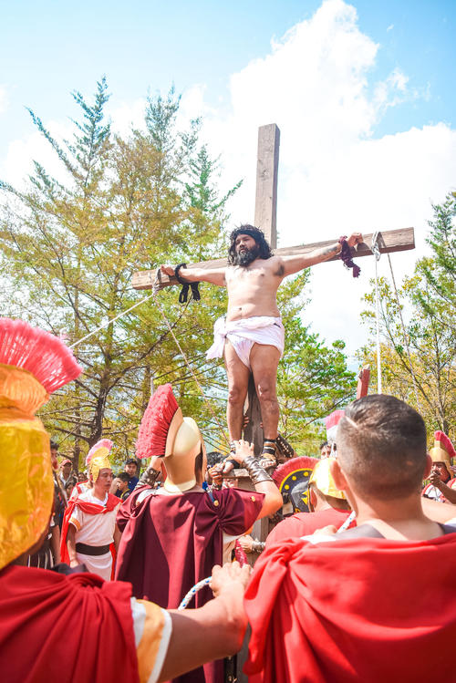 Vía Crucis, san sebastián, huehuetenango