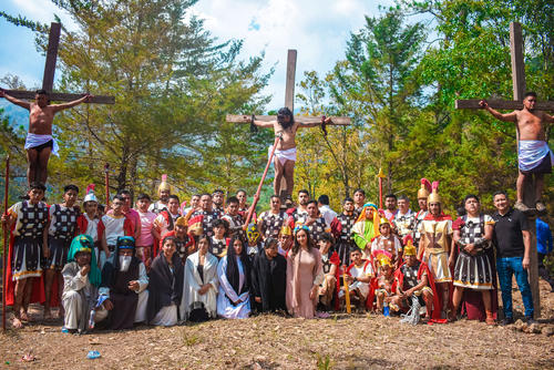 Vía Crucis, san sebastián, huehuetenango