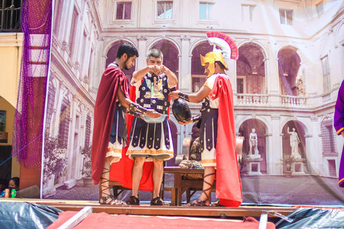 Vía Crucis, san sebastián, huehuetenango