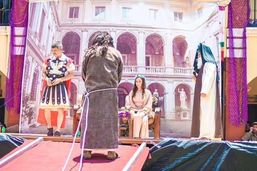 Vía Crucis, san sebastián, huehuetenango