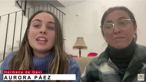 La hermana de Gavi siendo entrevistada. (Foto: captura de pantalla)