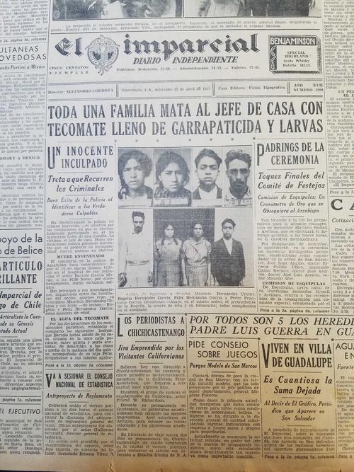 Crimen del tecomate, Mauricia Hernández, Urbina