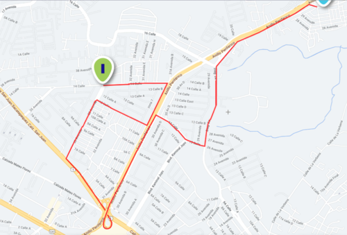 Este es el recorrido del desfile de este domingo. (Gráfica: Municipalidad de Guatemala)