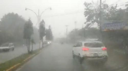 En Suchitepéquez ya se reportaban lluvias desde el sábado. (Foto: Cruz Roja)