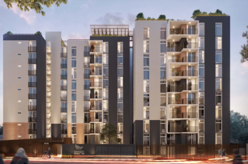 El complejo de apartamentos Unnido en zona 17 tienen 10 niveles. (Foto: Unnido)