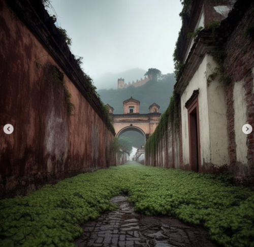 antigua guatemala mono del espacio