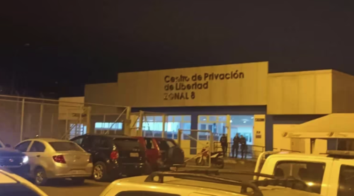 La cárcel allanada. (Foto: @SNAI_Ec)