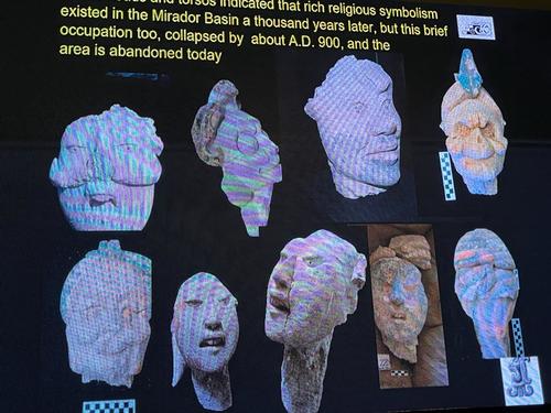 Extranjero, cabeza de estuco, El Mirador