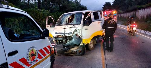 El camión impacto de frente contra la moto. (Foto: Nueva Era Noticias)