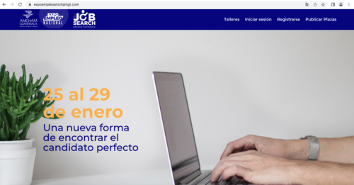 Amcham dispone de un portal web para que los interesados se postulen. (Foto: captura de pantalla)