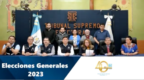 El pleno de magistrados del TSE brindó conferencia de prensa este domingo. (Foto: captura de pantalla)