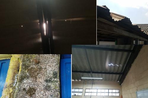 goteras, canchas, regreso a clases, ciclo escolar 2023, deterioro escuelas, escuelas mal estado, guatemala