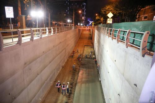 La pista une las dos zonas en un tramo de alta carga vehicular. (Foto: Muni Guate)