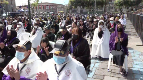 Representantes de las hermandades se hicieron presentes en el acto oficial. (Foto: captura de pantalla)