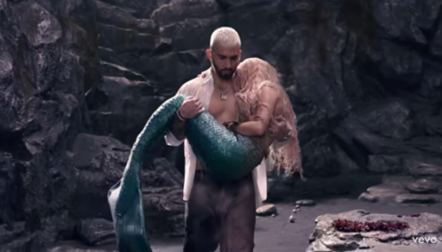 Shakira y Manuel Turizo en "Copa vacía". (Foto: captura de video)