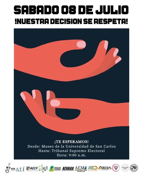 manifestación, votos, elecciones guatemala, elecciones 2023