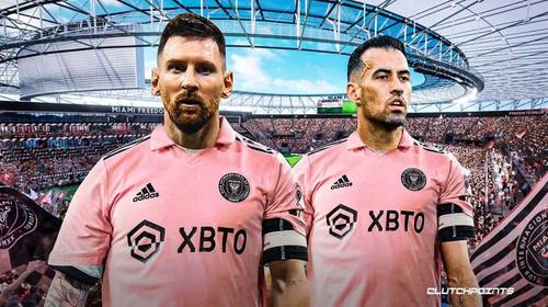 Sergio Busquets y Lionel Messi