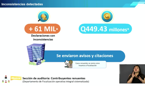 La SAT ha detectado más de 61 mil declaraciones con inconsistencias. (Foto: captura de pantalla)