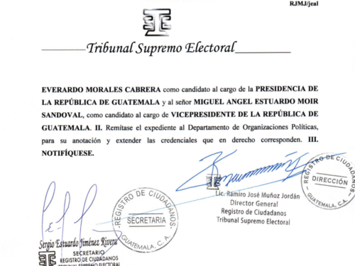 El TSE avaló la inscripción como candidato presidencial de FCN Nación. (Foto: captura de pantalla)