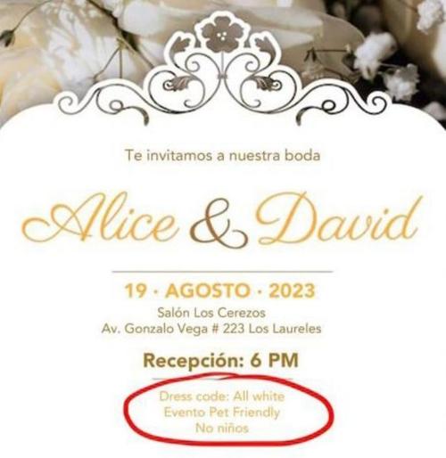 La polémica invitación. (Foto: redes sociales)