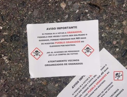 advertencia granados acarreo de vente