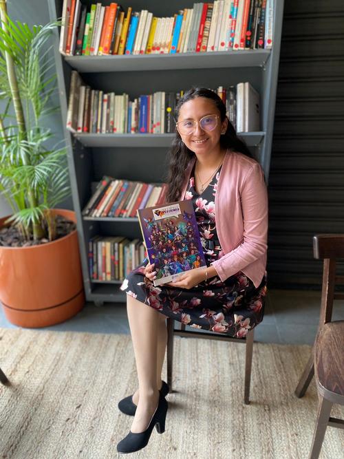 Gloria ha sido reconocida como una heroína en ciencia por su trayectoria a su corta edad en la robótica. (Foto: Senacyt)