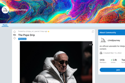 Midjourney mostró el resultado de las fotos creadas con inteligencia artificial. (Foto: Midjourney)