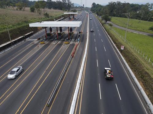 Vista aérea de la autopista Palín- Escuitla. (Foto: Wilder López/Soy502)