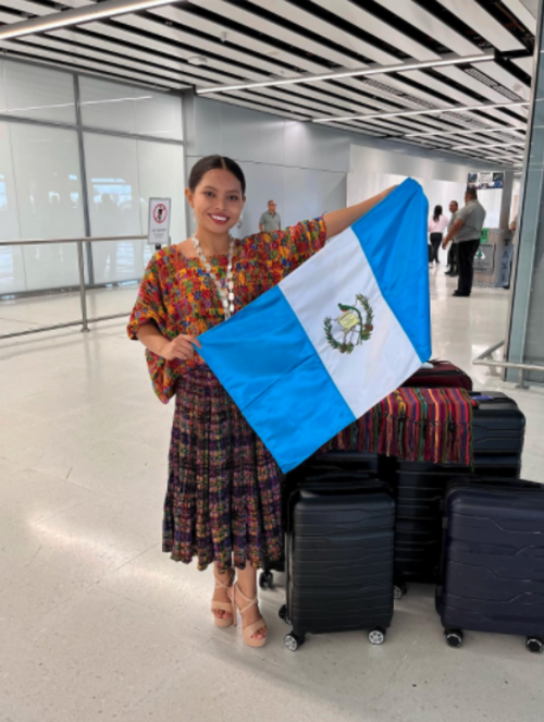 Edna Figueroa en el Aeropuerto Internacional de Tocumen. (Foto: Instagram)