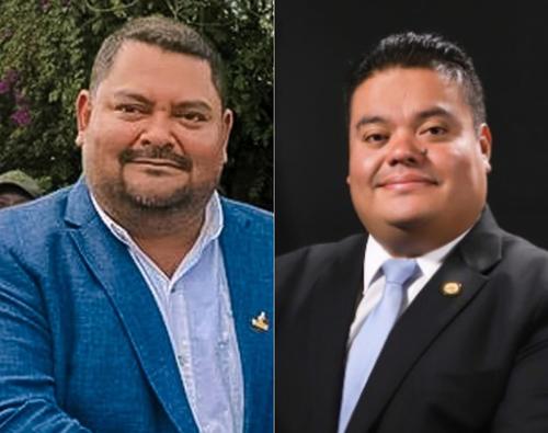 Luis Alberto y Allan Rodríguez representan a Sololá por el bloque Vamos. (Foto: Soy502)