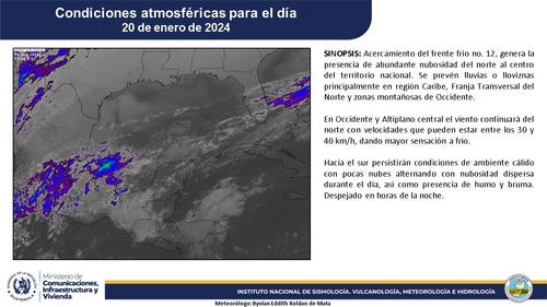 Clima, Guatemala, frente frío, lluvias