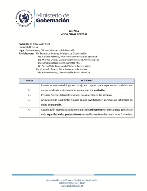 (Foto: Ministro de Gobernación)